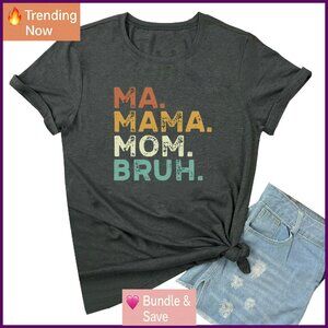 Soft Stretchy Cotton Graphic Tee, Cute Summer Style, Comfortable Fit